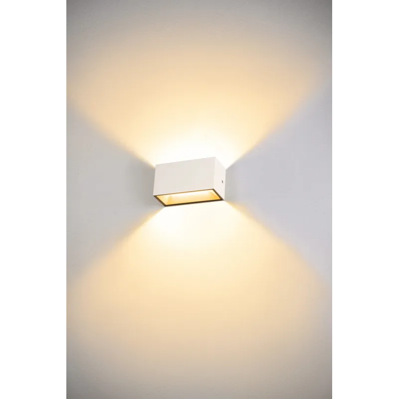SITRA CUBE, applique extérieure, M, up/down, blanc, LED, 14W, 3000K/4000K, IP44, CCT Switch