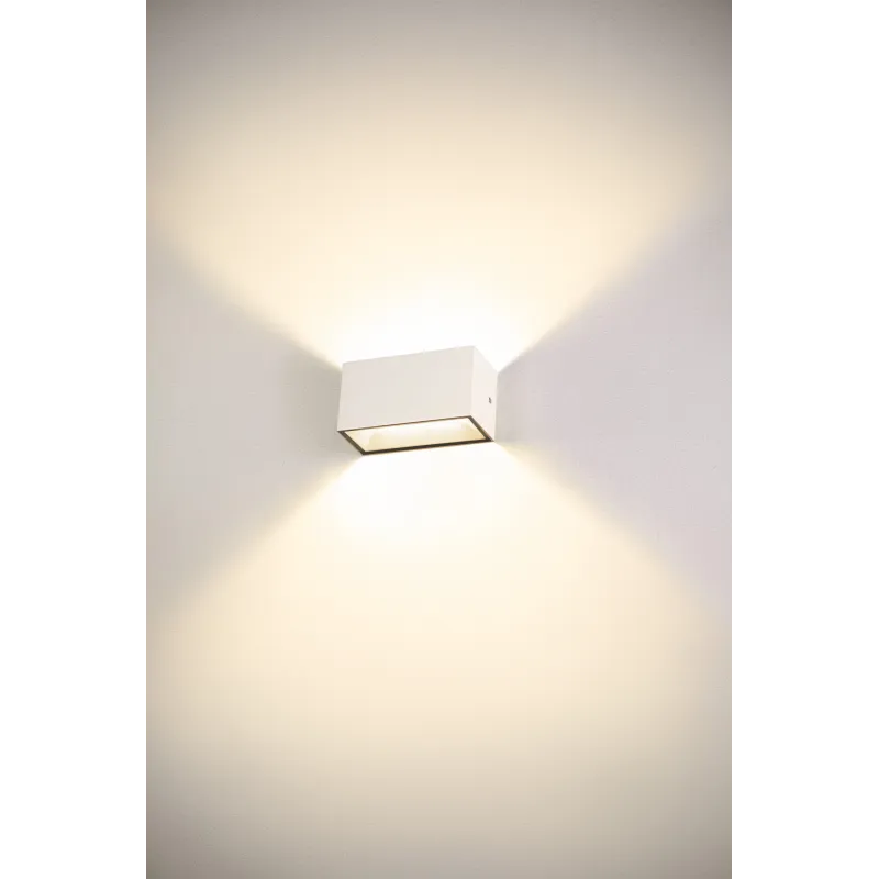 SITRA CUBE, applique extérieure, M, up/down, blanc, LED, 14W, 3000K/4000K, IP44, CCT Switch