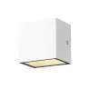 SITRA CUBE, applique extérieure, S, simple, blanc, LED, 6,2W, 3000K/4000K, IP44, CCT Switch