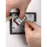 SITRA CUBE, applique extérieure, S, simple, blanc, LED, 6,2W, 3000K/4000K, IP44, CCT Switch