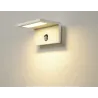 ANGOLUX SENSOR, applique extérieure, blanc, LED, 9,8W, 3000K, IP44, détecteur de mouvements