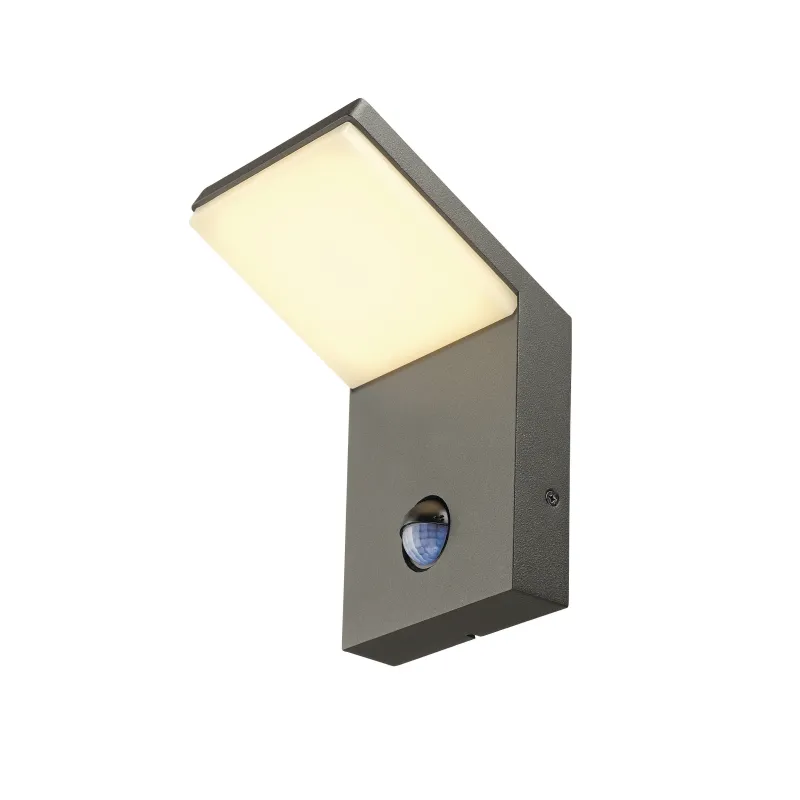 ORDI SENSOR, applique extérieure, anthracite, LED, 9W, 3000K, IP44, détecteur de mouvements