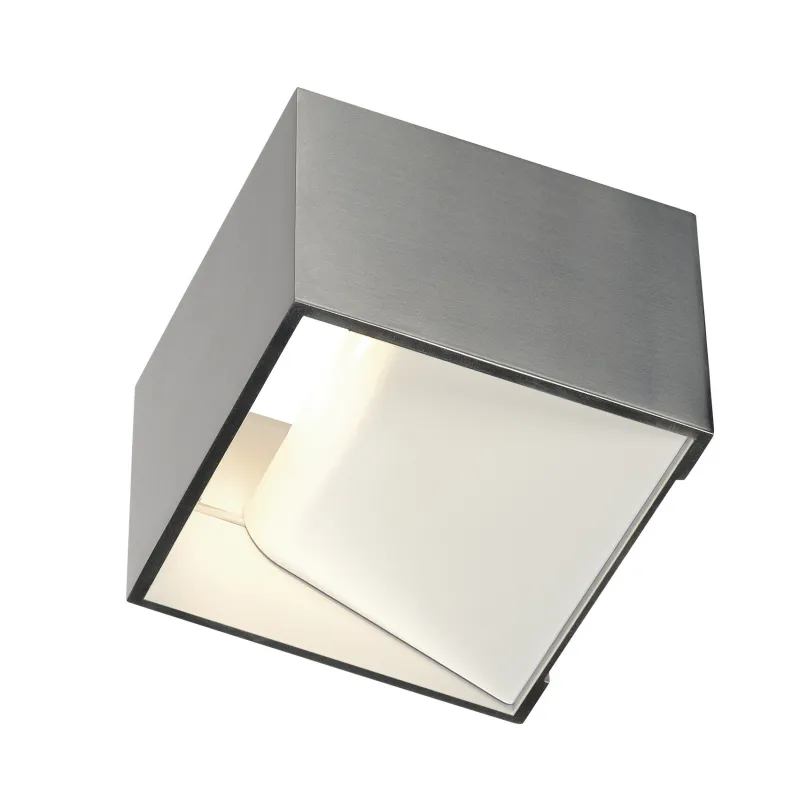 LOGS IN, applique intérieure, carré, alu/blanc, LED, 11W, 2000-3000K, variable, Dim to warm