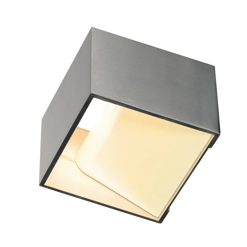 LOGS IN, applique intérieure, carré, alu/blanc, LED, 11W, 2000-3000K, variable, Dim to warm