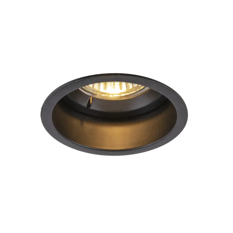 HORN, encastré de plafond intérieur, simple, noir, GU10/QPAR51, 25W max, IP20/IP44, RT 2012
