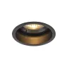 HORN, encastré de plafond intérieur, simple, noir, GU10/QPAR51, 25W max, IP20/IP44, RT 2012