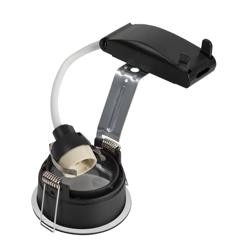 HORN, encastré de plafond intérieur, simple, noir, GU10/QPAR51, 25W max, IP20/IP44, RT 2012