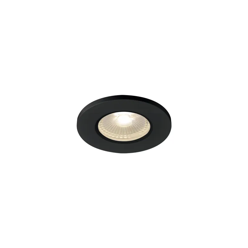 KAMUELA ECO, encastré de plafond intérieur, noir, LED, 6,5W, 3000K, IP65, RT 2012, variable