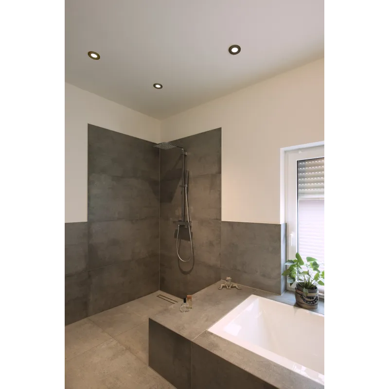 KAMUELA ECO, encastré de plafond intérieur, noir, LED, 6,5W, 3000K, IP65, RT 2012, variable