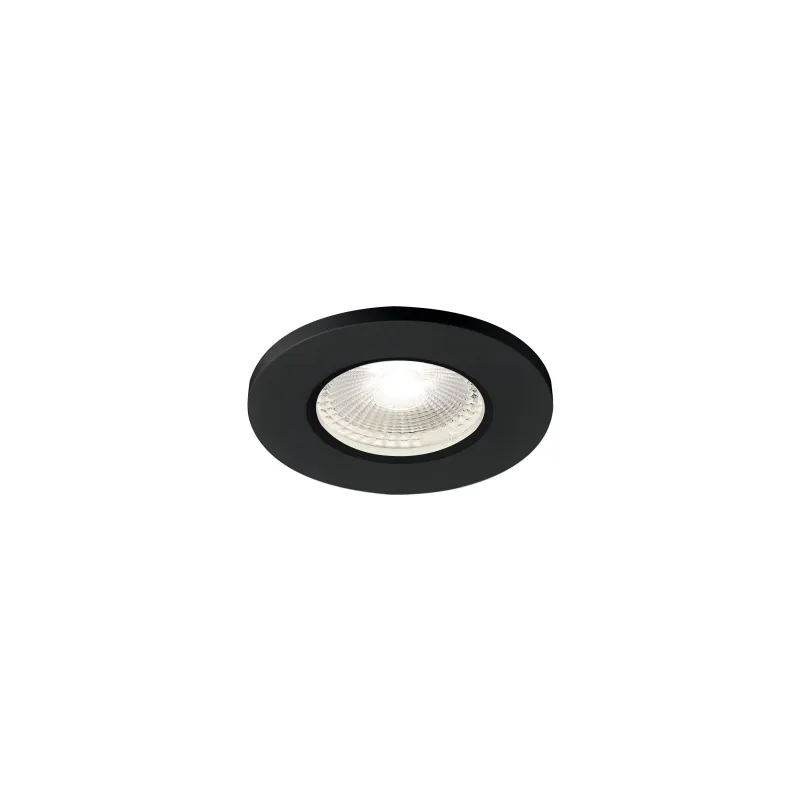KAMUELA ECO, encastré de plafond intérieur, noir, LED, 6,5W, 4000K, IP65, RT 2012, variable