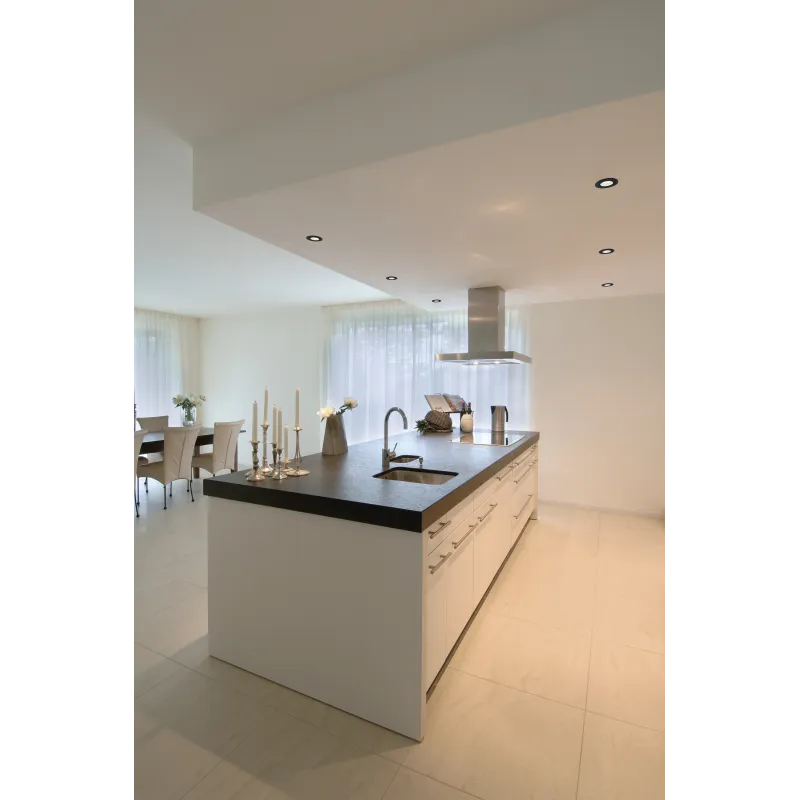 KAMUELA ECO, encastré de plafond intérieur, noir, LED, 6,5W, 4000K, IP65, RT 2012, variable
