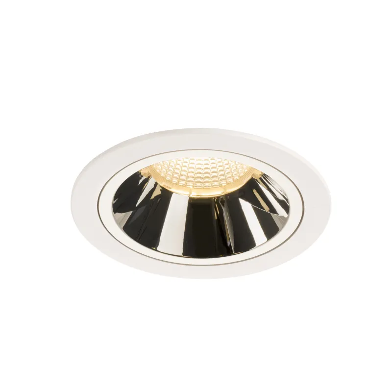 NUMINOS® L, encastré de plafond intérieur, 20 deg , blanc/chrome, LED, 25,41W, 3000K, IP20/IP44