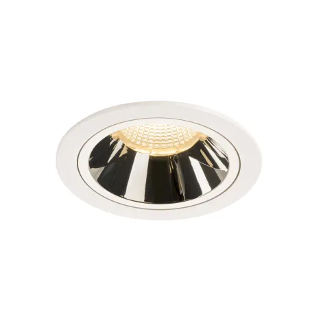 NUMINOS® L, encastré de plafond intérieur, 20 deg , blanc/chrome, LED, 25,41W, 3000K, IP20/IP44