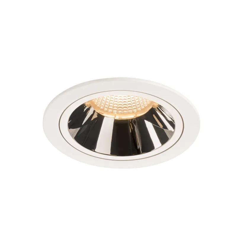 NUMINOS® L, encastré de plafond intérieur, 40 deg , blanc/chrome, LED, 25,41W, 2700K, IP20/IP44