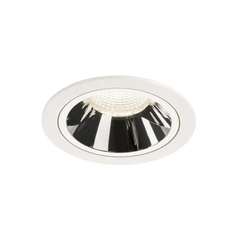 NUMINOS® L, encastré de plafond intérieur, 40 deg , blanc/chrome, LED, 25,41W, 4000K, IP20/IP44