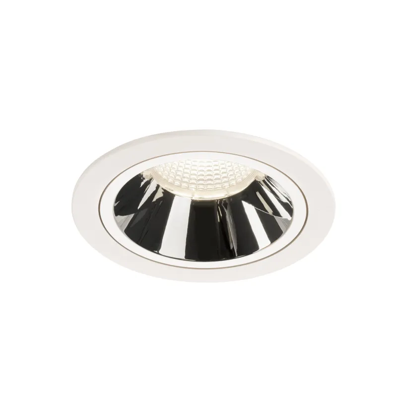 NUMINOS® L, encastré de plafond intérieur, 55 deg , blanc/chrome, LED, 25,41W, 4000K, IP20/IP44