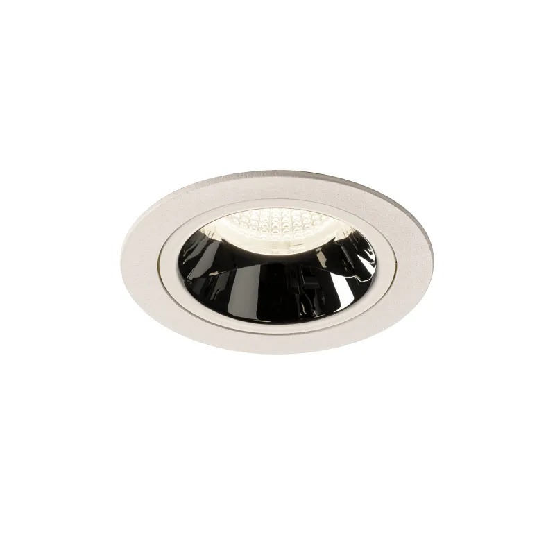 NUMINOS® M, encastré de plafond intérieur, 20 deg , blanc/chrome, LED, 17,55W, 4000K, IP20/IP44