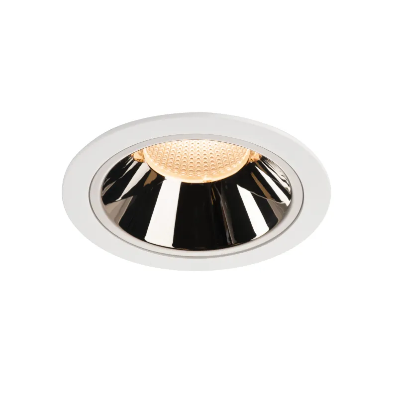 NUMINOS® XL, encastré de plafond intérieur, 20 deg , blanc/chrome, LED, 37,4W, 2700K, IP20/IP44
