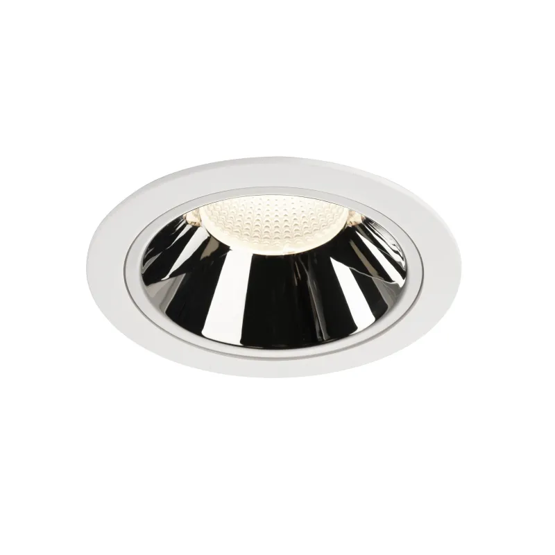 NUMINOS® XL, encastré de plafond intérieur, 20 deg , blanc/chrome, LED, 37,4W, 4000K, IP20/IP44