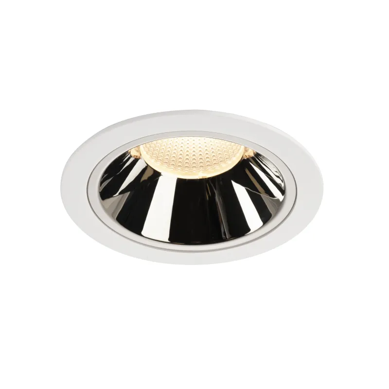 NUMINOS® XL, encastré de plafond intérieur, 40 deg , blanc/chrome, LED, 37,4W, 3000K, IP20/IP44