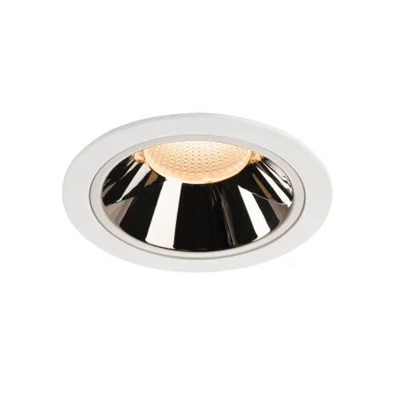 NUMINOS® XL, encastré de plafond intérieur, 55 deg , blanc/chrome, LED, 37,4W, 2700K, IP20/IP44