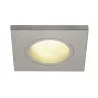 DOLIX OUT, encastré de plafond intérieur/extérieur, carré, gris, GU10/QPAR51, 50W max, IP65
