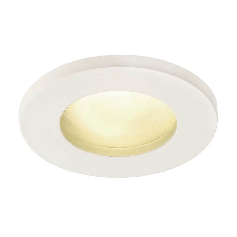 DOLIX OUT, encastré de plafond intérieur/extérieur, rond, blanc, GU10/QPAR51, 50W max, IP65