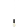 FITU, suspension intérieure, hauteur 9,1 cm, noir, E27, 60W max, câble nu sans patère de 5m