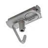 Adaptateur pour suspension, avec crochet, intérieur, pour rail 1 allumage à encastrer, gris