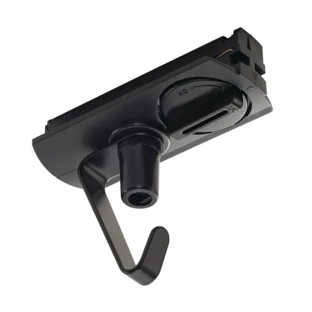 Adaptateur pour suspension, avec crochet, intérieur, pour rail 1 allumage à encastrer, noir