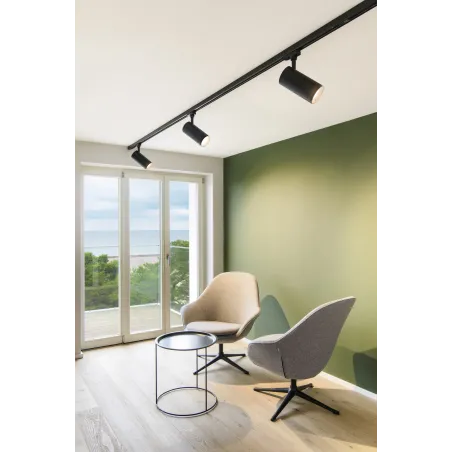 NUMINOS® L, spot pour rail 3 allumages intérieur, 36 deg , noir, LED, 28W, 3000K, variable Dali