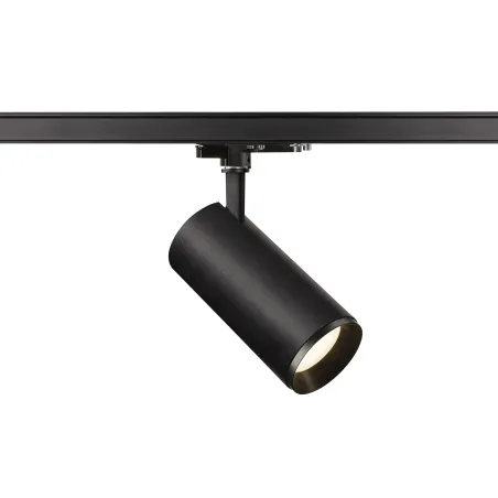 NUMINOS® L, spot pour rail 3 allumages intérieur, 60 deg , noir, LED, 28W, 4000K, variable Dali