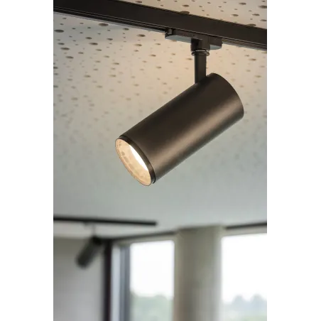 NUMINOS® M, spot pour rail 3 allumages intérieur, 36 deg , noir, LED, 20W, 3000K, variable Dali