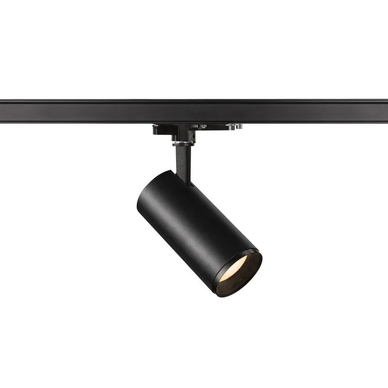 NUMINOS® M, spot pour rail 3 allumages intérieur, 60 deg , noir, LED, 20W, 3000K, variable Dali