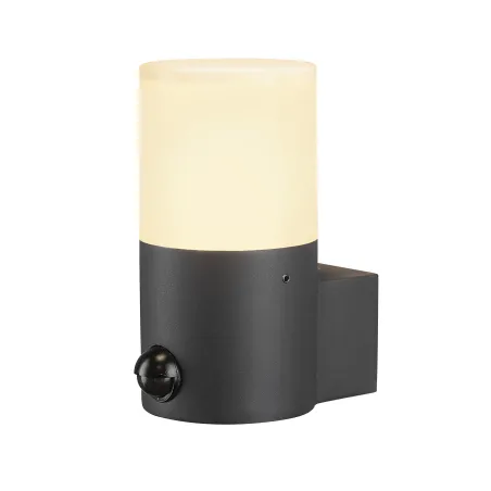 GRAFIT, applique extérieure, rond, anthracite, E27, 11W max, IP44, détecteur de mouvements