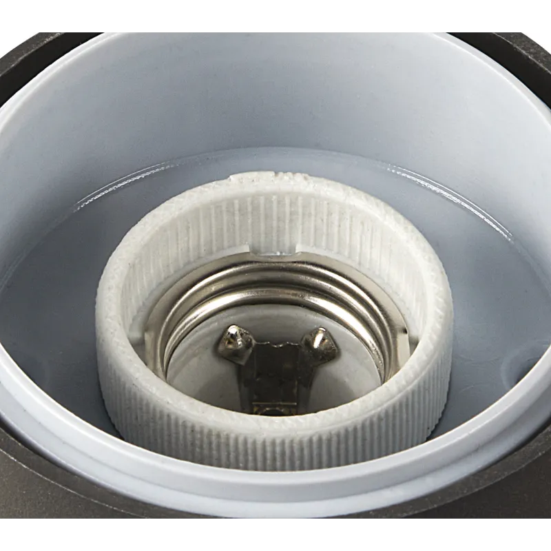 GRAFIT, applique extérieure, rond, anthracite, E27, 11W max, IP44, détecteur de mouvements
