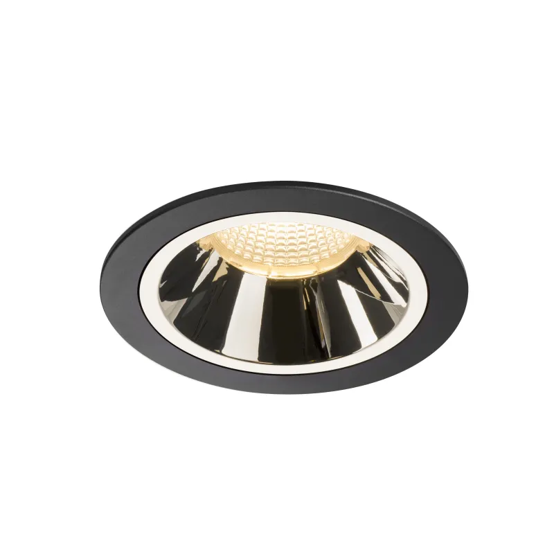 NUMINOS® L, encastré de plafond intérieur, 20 deg , noir/chrome, LED, 25,41W, 3000K, IP20/IP44
