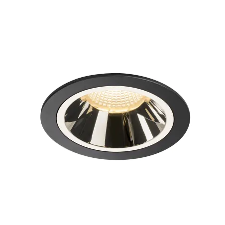 NUMINOS® L, encastré de plafond intérieur, 20 deg , noir/chrome, LED, 25,41W, 3000K, IP20/IP44