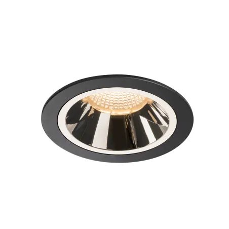 NUMINOS® L, encastré de plafond intérieur, 40 deg , noir/chrome, LED, 25,41W, 2700K, IP20/IP44
