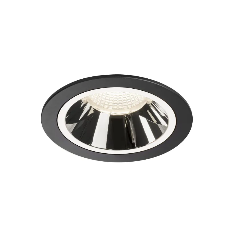 NUMINOS® L, encastré de plafond intérieur, 40 deg , noir/chrome, LED, 25,41W, 4000K, IP20/IP44