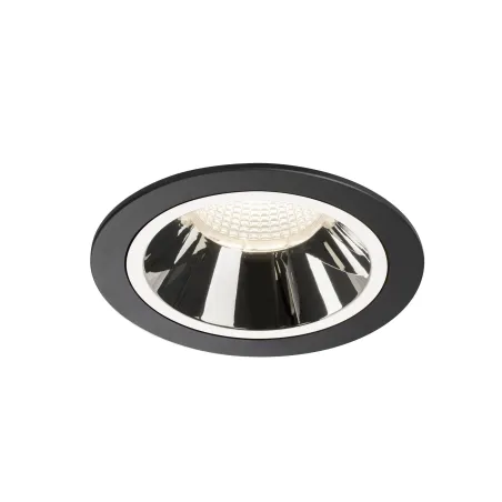 NUMINOS® L, encastré de plafond intérieur, 40 deg , noir/chrome, LED, 25,41W, 4000K, IP20/IP44