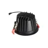 NUMINOS® L, encastré de plafond intérieur, 55 deg , noir/chrome, LED, 25,41W, 2700K, IP20/IP44