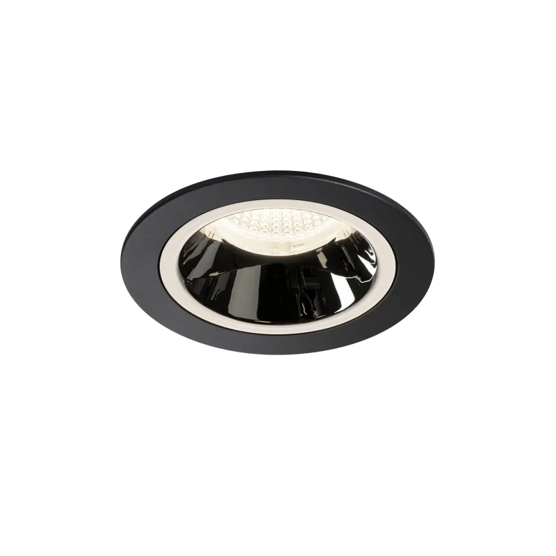 NUMINOS® M, encastré de plafond intérieur, 20 deg , noir/chrome, LED, 17,55W, 4000K, IP20/IP44