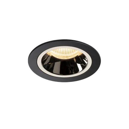 NUMINOS® M, encastré de plafond intérieur, 40 deg , noir/chrome, LED, 17,55W, 3000K, IP20/IP44