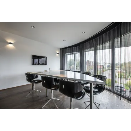 NUMINOS® M, encastré de plafond intérieur, 40 deg , noir/chrome, LED, 17,55W, 3000K, IP20/IP44