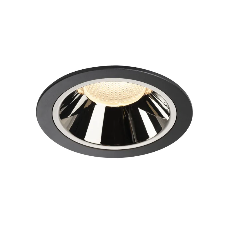 NUMINOS® XL, encastré de plafond intérieur, 20 deg , noir/chrome, LED, 37,4W, 3000K, IP20/IP44