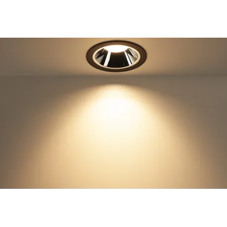 NUMINOS® XL, encastré de plafond intérieur, 40 deg , noir/chrome, LED, 37,4W, 3000K, IP20/IP44