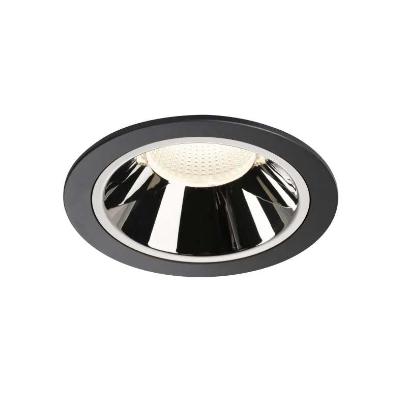 NUMINOS® XL, encastré de plafond intérieur, 40 deg , noir/chrome, LED, 37,4W, 4000K, IP20/IP44