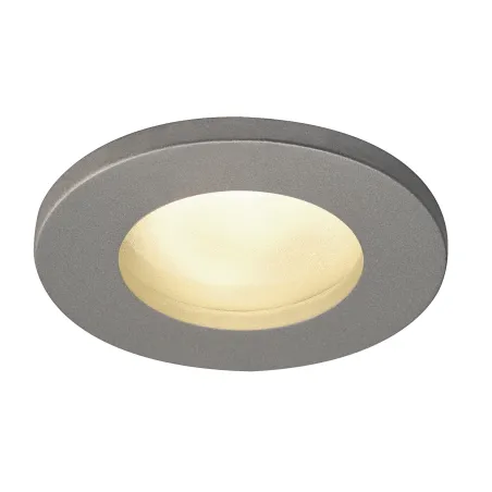 DOLIX OUT, encastré de plafond intérieur/extérieur, rond, gris, GU10/QPAR51, 50W max, IP65