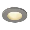DOLIX OUT, encastré de plafond intérieur/extérieur, rond, gris, GU10/QPAR51, 50W max, IP65